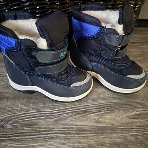 Kids' Navy and Blue Snow Boots